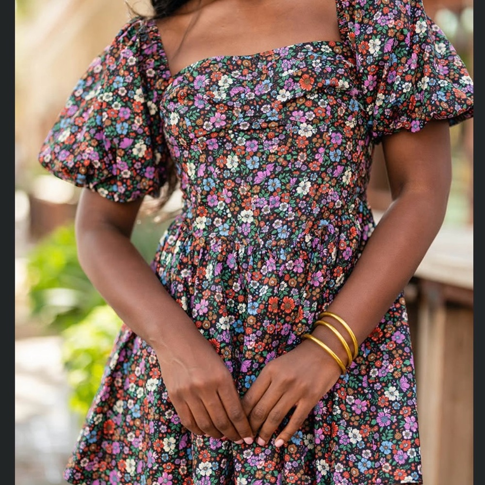 Buddy Love Colorful Floral Mini Dress